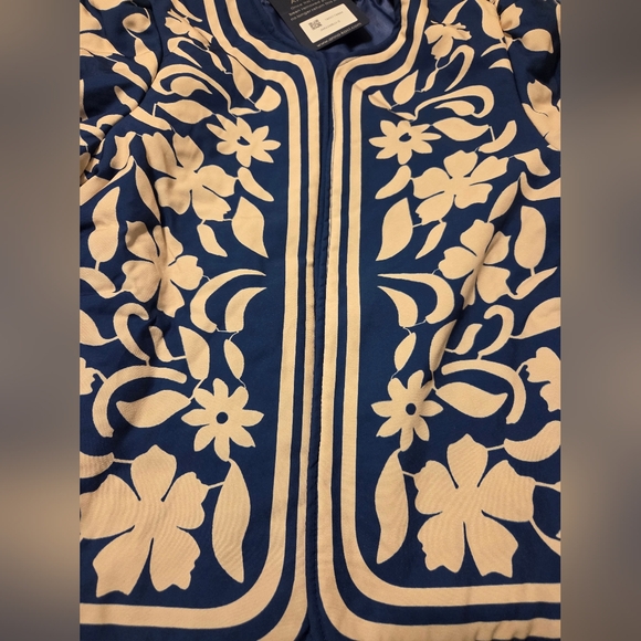 NWT Anna-Kaci Open Front Jacket with Long Sleeves and Floral Pattern Size S - Picture 9 of 14